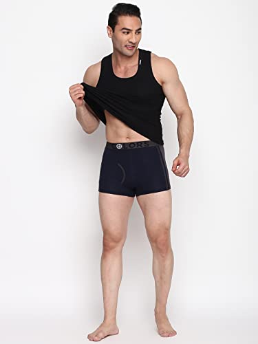 Image of RUPA FRONTLINE Colors Men's Front Open Athlefit Mini Trunks | Soft-Touch Cotton Stretch | Snug Fit | Breathable Fabric | Supporter Brief | Pack of 1
