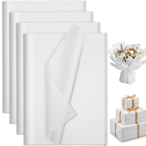 woric 80 Sheets White Tissue Paper Bulk for Gift Bags & Crafts, 20" x 14"
