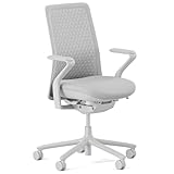Branch Verve Chair - High Performance Executive Office Chair with Contoured Back and Adjustable Lumbar Support - High Density Foam Cushion and 3D Knit Back - Fits 5' to 6', Up to 275 lbs, Mist