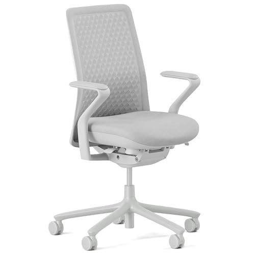 Branch Verve Chair - High Performance Executive Office Chair with Contoured Back and Adjustable Lumbar Support - High Density Foam Cushion and 3D Knit Back - Fits 5' to 6', Up to 275 lbs, Mist
