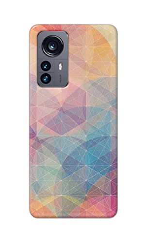 Image of Printed Hard Back Cover Case for Xiaomi 12 Pro Back Cover (Crumpled Paper Design) -1803
