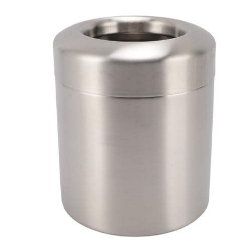 Poubelle de bureau inox 304 ronde Pilipane pour petit comptoir
