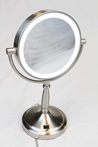 Espejo de Maquillaje LED Doble Cara Redondo Brillante miniatura 4