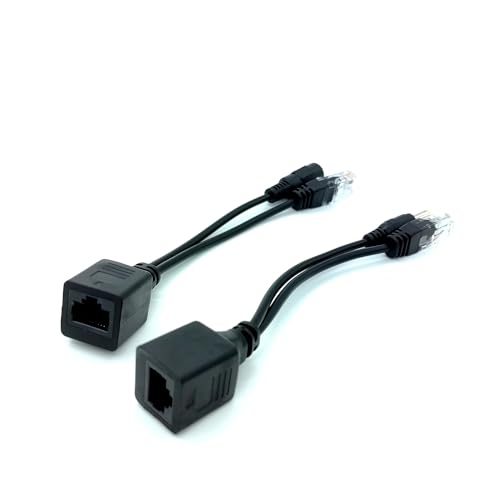 Adaptador POE, cable RJ45, inyector y divisor para fuente de alimentación de red Ethernet miniatura 4