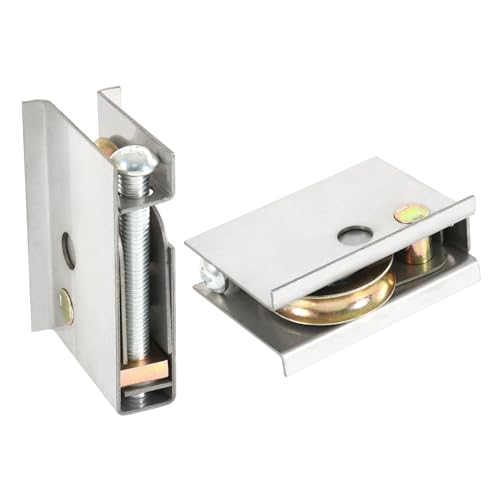 Nirakoka Patio Door Rollers Replacement #0C5Y00P0 - Compatible with P-Ella Sliding Patio Doors, 2 Pack, 1-1/2' Steel Ball Bearing, Adjustable Roller Height