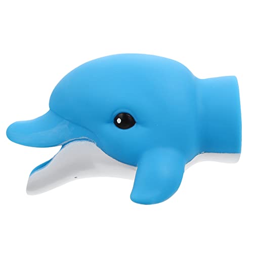 Image of Ipetboom Kids Faucet Extender Cartoon Sink Spout Guide Baby Hand Washing Tool Portable Vinyl Design 4.13X3.34X2.55 Inches Safe Toddler Bath Accessory