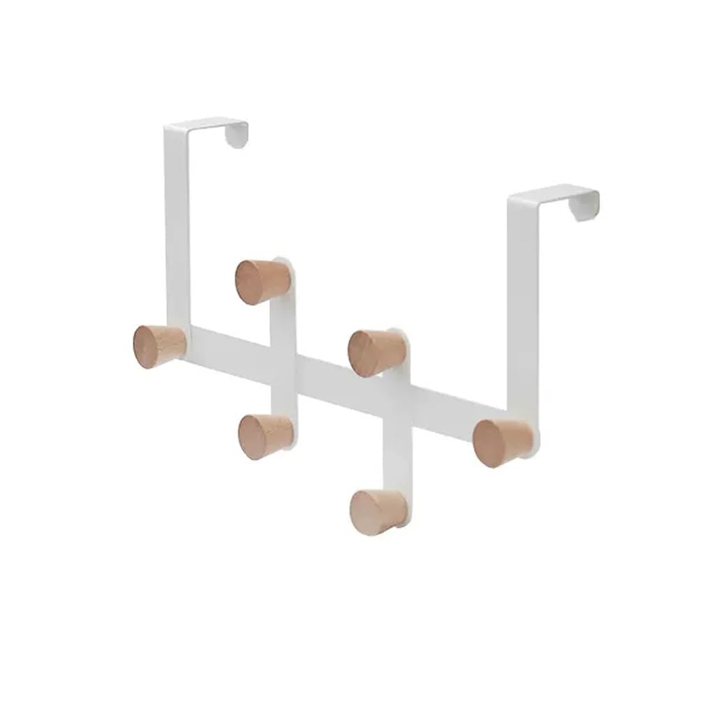 Pafooa B Hooks Modern Door Hook Hanger Home Wall Hanging Edroom Nail-Free Coat Rack Athroom Mounted Rack(B)