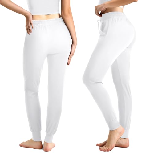 Image of CADITEX Womens Joggers with Pockets Track Athletic Sweatpants Women | Elastic Waistband;Adjustable Drawstring;Fitness Clothing;Fall Fashion;Lightweight Stretchy Gym Clothes