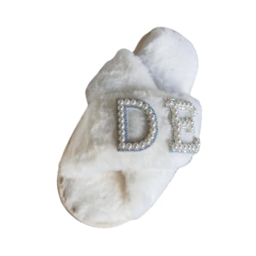House Slippers Fuzzy Slippers for Wedding Day Bachelorette Party ...