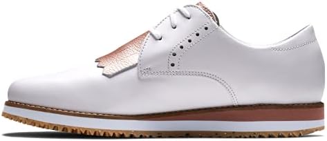 FootJoy Women's Sport Retro Previous Season Style Golf Shoe, White/Rose Gold/White, 5.5 | Image 2