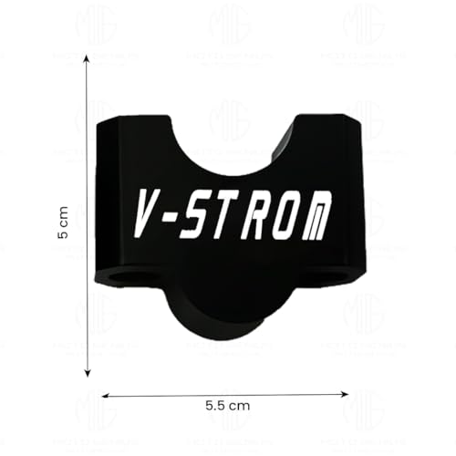 Image of Adjustable Handlebar Riser for Suzuki V-Strom Motorbike | Enhances Comfort and Control | Height Riser Clamp Compatible with Suzuki V-Strom Models