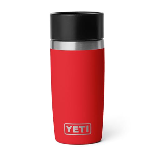 Image of YETI Rambler 12 oz Travel Bottle, Stainless Steel, Vacuum Insulated with Leakproof Commuter Cap, Rescue Red