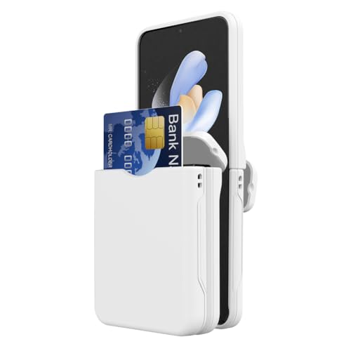 Coque rigide premium blanche pour Galaxy Z Flip 7 avec bouclier de charnière intégré