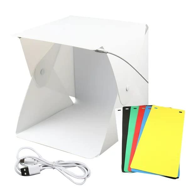 Professional Magnetic Foldable 2 LED Lightbox Studio with Backdrops for Product Photography