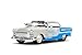 Bigtime Muscle 1:24 1955 Chevrolet Bel-Air Die-Cast Car, Toys for Kids and Adults(Cool Gray/Gloss Blue)