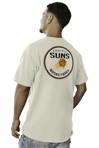 Image of Blue 84 NBA Unisex-Adult NBA Officially Licensed T-Shirt Ringspun Front /Back Ivory