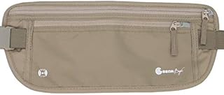 Gearbay6 RFID Money Belt Beige for Travel and Outdoor Activities - Convenient Wearable