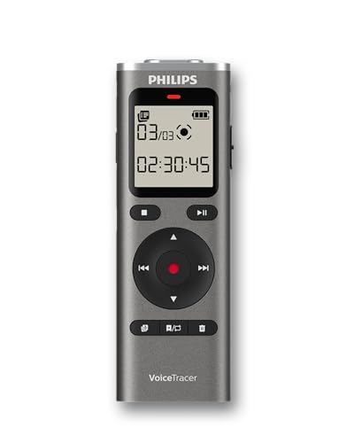 Philips DVT1170 VoiceTracer, enregistreur Audio, 8 Go, Fente pour Carte Micro SD