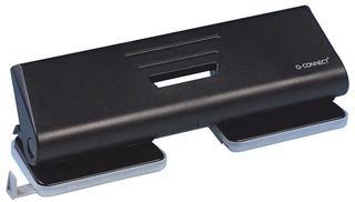 Dziurkacz 4 otwory czarny, dziurkacz biurowy materiały eksploatacyjne, 1 sztuka w opakowaniu - KF01238