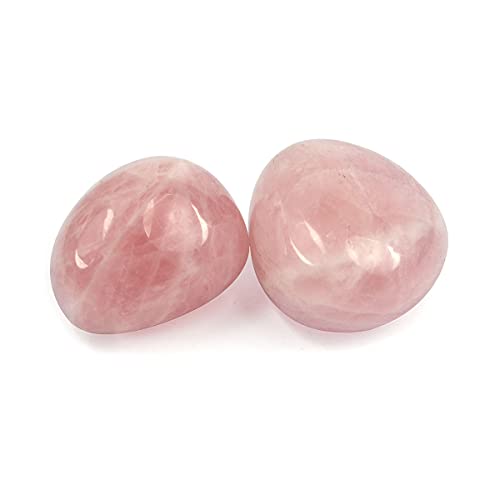 Image of Reiki Crystal Products Natural Rose Quartz Brazilian Tumble Stone Raw Rough Stones for Reiki Healing and Crystal Healing Tumbled Stone (Color : Pink)