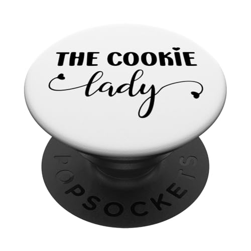 The Cookie Lady Women Quote Funny Cookie Baking Lover PopSockets PopGrip Adhesivo
