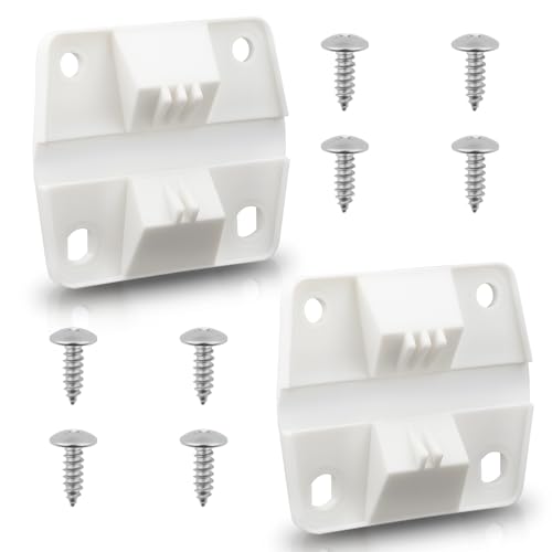 2PCS Plastic Cooler Hinge Replacement for Coleman Compatible with Coleman Cooler Models 5226 5250 6262 6270 and More Includes Stainless Steel Screws Camping Cooler Accessories