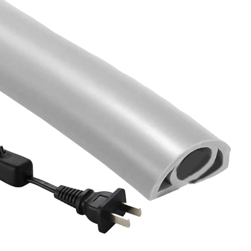 Cubre cables de suelo de PVC flexible y aislante para organizar extensiones
