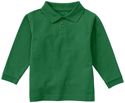 Image of Classroom School Uniforms Toddler Long Sleeve Pique Polo CR835D
