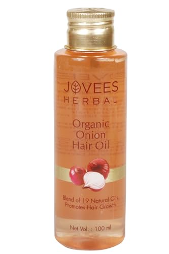 Image of Jovees Herbal Red Onion Oil & Bamboo Strengthening Shampoo Gives Smooth, Strong, Healthy Hair And Organic Onion Hair Oil | Improves Hair Growth Frizz-free Hair 100ml