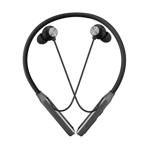 Hmusic ワイヤレスイヤホン bluetooth 首掛け ネックバンド型ブルートゥース5.4 イヤフォン 長時間バッテリー搭載 30H以上連続再生 ENCノイズキャンセリング通話 マイク付き 低遅延ゲーミングモード マルチポイント接続 IPX5防水 ぶるーとゅーすヘッドホン マグネット搭載 iPhone/Android対応 通学/通勤/仕事/スポーツ/web会議/ランニングには落ちない（黒） 商品画像11
