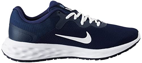 NIKE Men's Nike Revolution 6 Nn Sneaker, Midnight Navy White Obsidian Ashen Slate, 9 UK