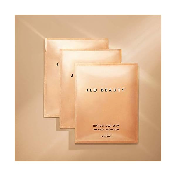 JLO BEAUTY That Limitless Glow Face Mask | Visibly Tightens, Lifts, Hydrates, & Plumps For Glowy Skin, Infused With JLo Glow Serum