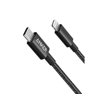 Anker USB C to Lightning Cable, 331 Cable, New Nylon Fast Charging Cord (6ft, MFi Certified) iPhone Charger Cable for…