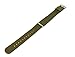 22mm Army Green Standard Length - BARTON Watch Bands - Ballistic Nylon NATO® Style Straps