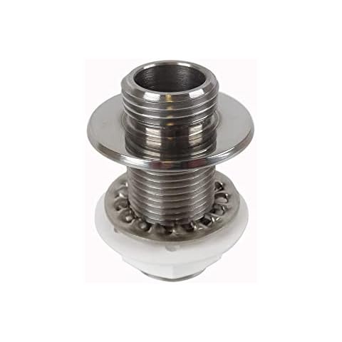 Through Bath Shower Hose Connector - Replaces Through Bath Shower Hose Bezel to Prevent Leaks and Water Damage - Stainless Steel - UK Made Cover