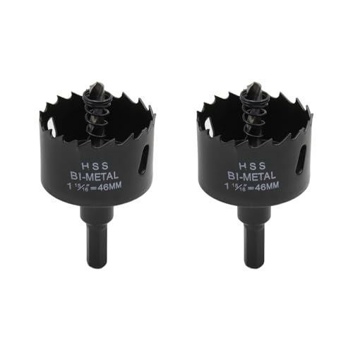 Image of 1-13 /16 inch /46mm Dia Hole Saw Blade BI -Metal Hole Saw Hole Cutting Drilling Tool-2pcs