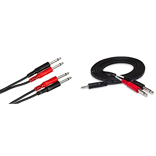Hosa Cable estéreo 2 metros 3.5 mm a 2x 1/4" TS miniatura 1