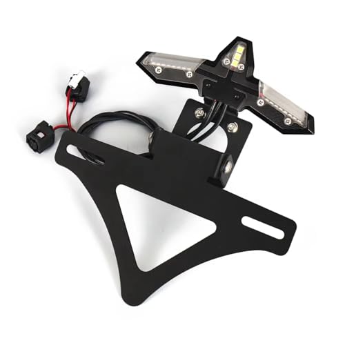 Support plaque immatriculation pour éliminer la bavette longue d'origine de moto
