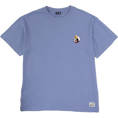 T-shirt Popeye Bavarian Caps pour homme en coton bleu marine