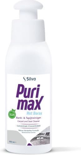 Silva Purimax Polster - und Teppichreiniger – Kraftvoller Fleckenentferner, Geruchsneutralisierer & Umweltfreundlich mit Zitrusduft für Teppiche, Polstermöbel & Stoffe - 100 ml