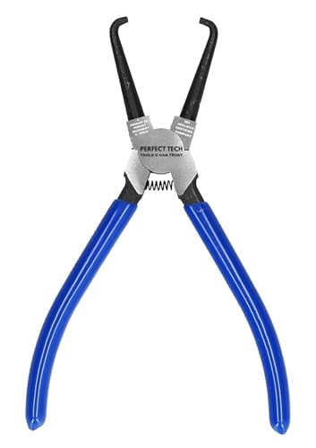 PERFECT TECH 7inch Fuel Filter Caliper, Fuel Filter Removal Tool, High Carbon Steel Ergonomic Fuel Line Plier Locking Pliers Hose Line Clamp Clipper Quick Release Pliers Remover for Auto Maintenance