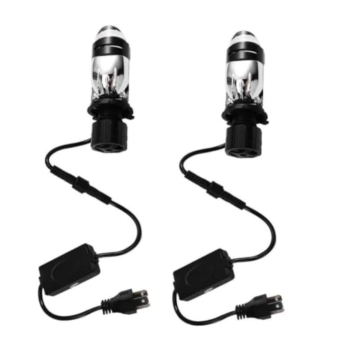 Bombilla LED H4 HIB2 A21K con lente de doble proyector para coche y motocicleta LHD