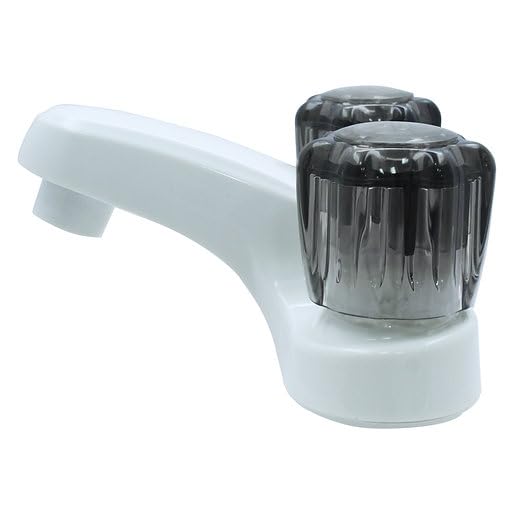 WMF RV Bathroom Faucet with Smoke Handles 4-Inch Centerset 2 Handle Sink Faucet for Camper Travel Trailer Mobile — view 3