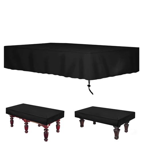 Cubierta para mesa de billar de 7 pies impermeable con tela Oxford y cordón ajustable anticaídas