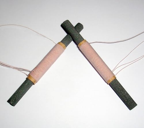 2pcs Manganese Zinc Ferrite Radio Crystal Radio Coil Form 350UH ~ 485UH 8mmX100mm FerrIte Antenna