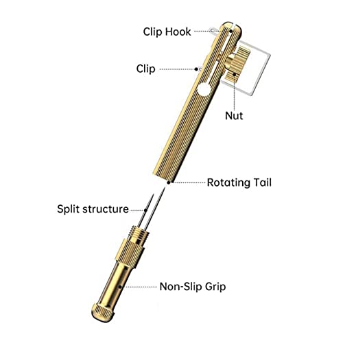 GUANGUAN LinTin Professionelles Schnellbindungswerkzeug, Angelhaken-Gerät, Ganzkupfer-Knoten, verschleißfest, elastisch… – Bild 4
