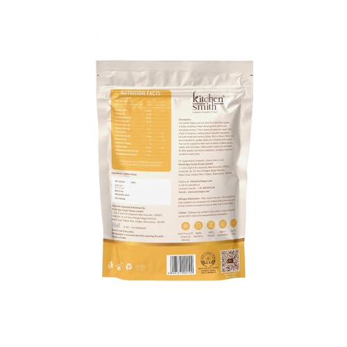 Image of KitchenSmith Golden Raisin Seedless - Pack of 2 (500gm Each) | Dakh, Indian Kishmish, Raisins | Premium Long Raisins & Naturally Sourced Dry Fruits