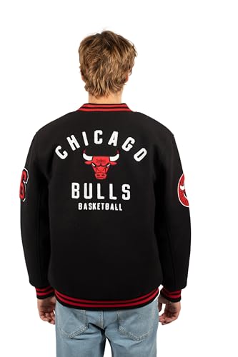 image for Ultra Game NBA Official Men’s Game Time Varsity Jacket - Unisex, Chi