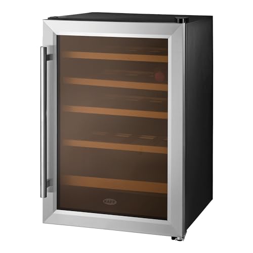 Image of Kaff 50 L Single Door Desktop Fridge (KWC 62, Wine Cooler, Black)