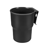 Hanging Car Cup Holder, Multi-Function Cup Holder Organizer with Air Vent Clip, Auto Window Door Drink Holder for Cellphone Pen Coffee Key Bottle (Black 1)